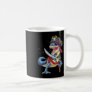 Dinosaur T Rex Pirate Jolly Roger Halloween Gifts  Coffee Mug