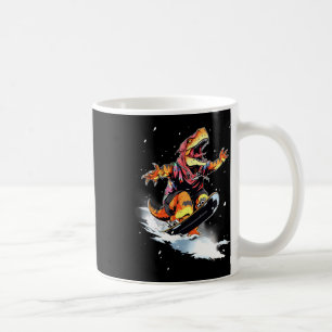 Dinosaur T-rex Snowboard Snowboard Snowboarder Win Coffee Mug