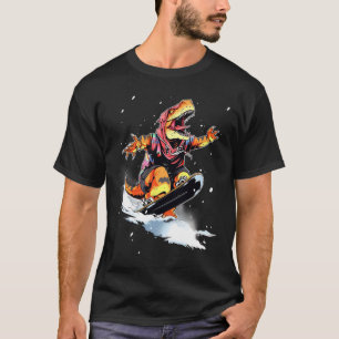 Dinosaur T-rex Snowboard Snowboard Snowboarder Win T-Shirt