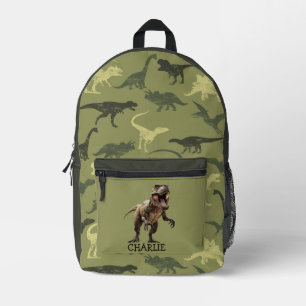 Dinosaur T Rex theme Printed Backpack