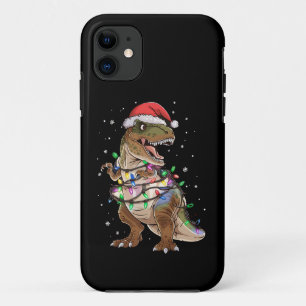 Dinosaur T-rex Tree Christmas Sweater Xmas Dino iPhone 11 Case