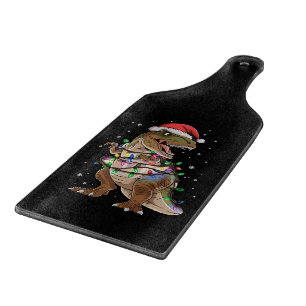 Dinosaur T-rex Tree Christmas Sweater Xmas Dino Cutting Board