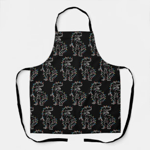 Dinosaur T-rex Tree Christmas Xmas Pet Dino Trex Apron