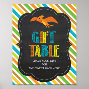 Dinosaur Table signs Baby shower