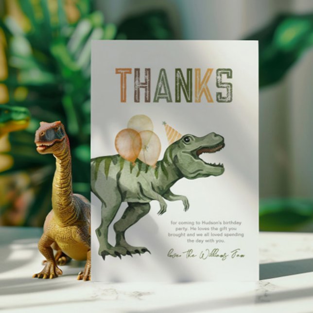 Dinosaur Thank You Card (Creator Uploaded)