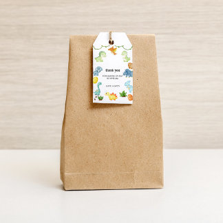 Dinosaur Thank You Gift Tag