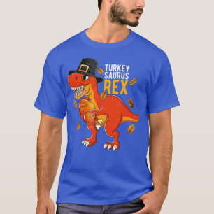 Dinosaur Thanksgiving T rex Turkey Saurus Womens K T-Shirt