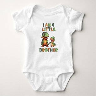 Dinosaur the Little Brother Baby Bodysuit