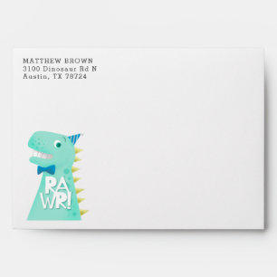 Dinosaur Theme Birthday Envelope