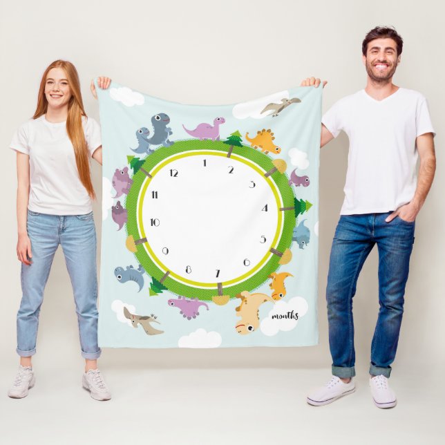 Dinosaur Theme Milestone Blankets (In Situ)