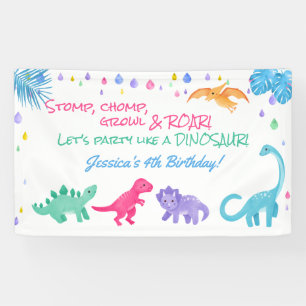 Dinosaur Theme Party Banner