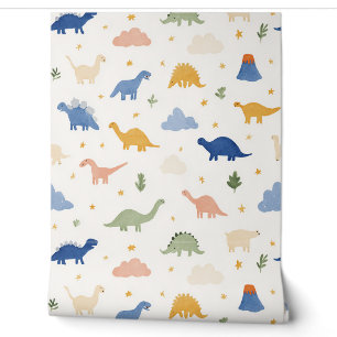 Dinosaur Theme Room Little Boys Room Nursery Wallpaper