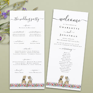 Dinosaur Theme Wedding Ceremony Program