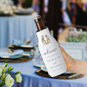 Dinosaur Theme Wedding Custom Bottle Cooler