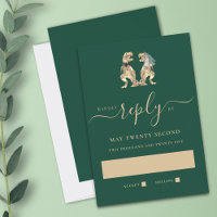 Dinosaur Theme Wedding Green Reply