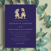 Dinosaur Theme Wedding Navy Blue
