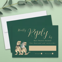 Dinosaur Theme Wedding Reply