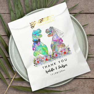 Dinosaur Theme Wedding Thank You Favour Bag