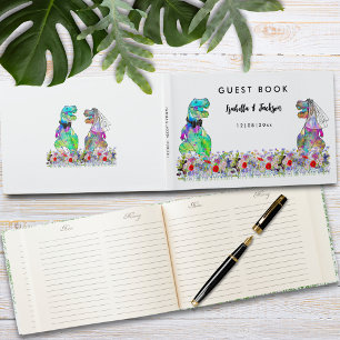 Dinosaur Themed Wedding  Guest Book