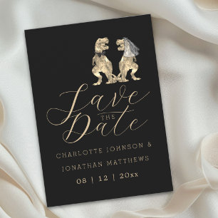 Dinosaur Themed Wedding Save The Date