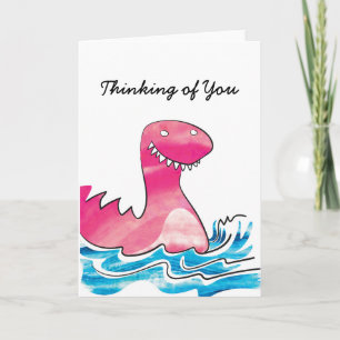 Dinosaur thinking of you card