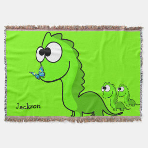Dinosaur Throw Blanket