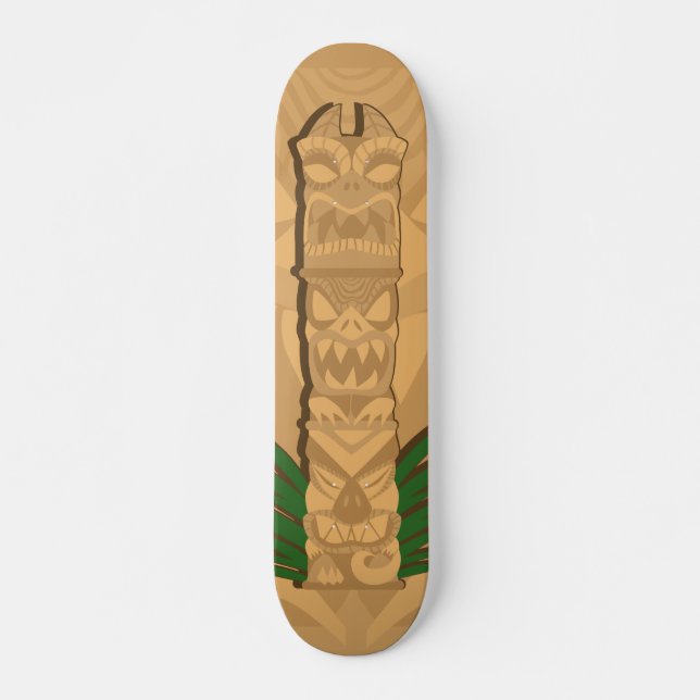 Dinosaur Tiki Totem Skateboard (Front)