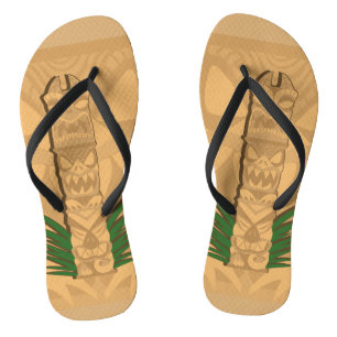 Dinosaur Tiki Totem Thongs