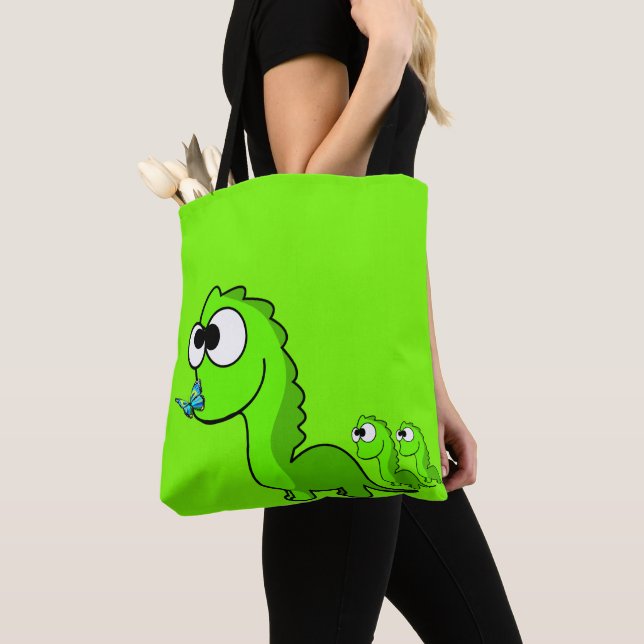 Dinosaur Tote Bag (Close Up)