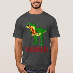 Dinosaur Tre Pizza Graphic Pizza Lover Italian Foo T-Shirt