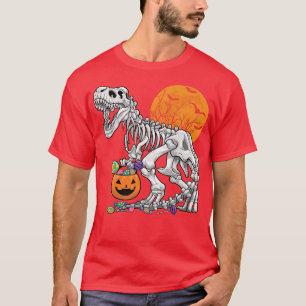Dinosaur TRe Skeleton Paleontologist Dino Scary Ha T-Shirt