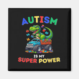Dinosaur Trex Autism Is My Superpower Autism Aware Magnet