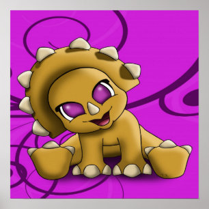 Dinosaur Triceratops Poster