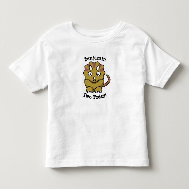 Dinosaur two today t-shirt (Front)