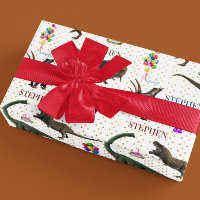 Dinosaur Tyrannosaurus Birthday Personalised name