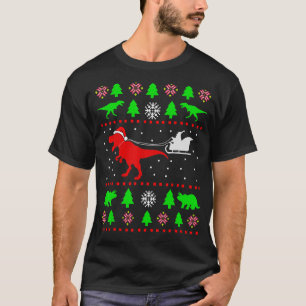 Dinosaur Ugly Christmas Sweater for adults kids