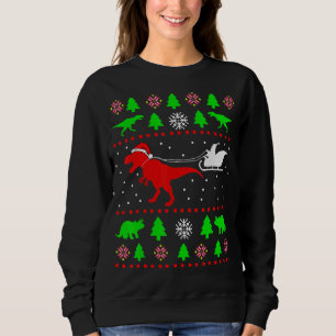 Dinosaur Ugly Christmas Sweater  for adults kids