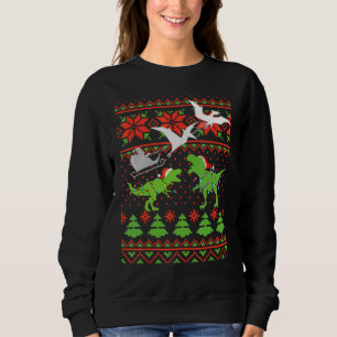 Dinosaur Ugly Christmas Sweater For Kids