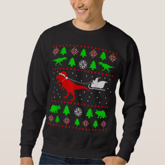 Dinosaur Ugly Christmas Sweater Toddler Kids Boy