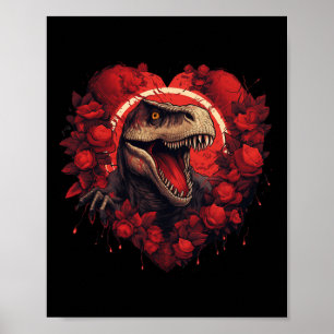 Dinosaur Valentine For Men And Women Dino Valentin Poster