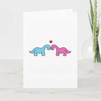 Dinosaur Valentine's Day Card