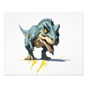 Dinosaur Vector Graphic Art Portrait Animal Spirit Photo Print