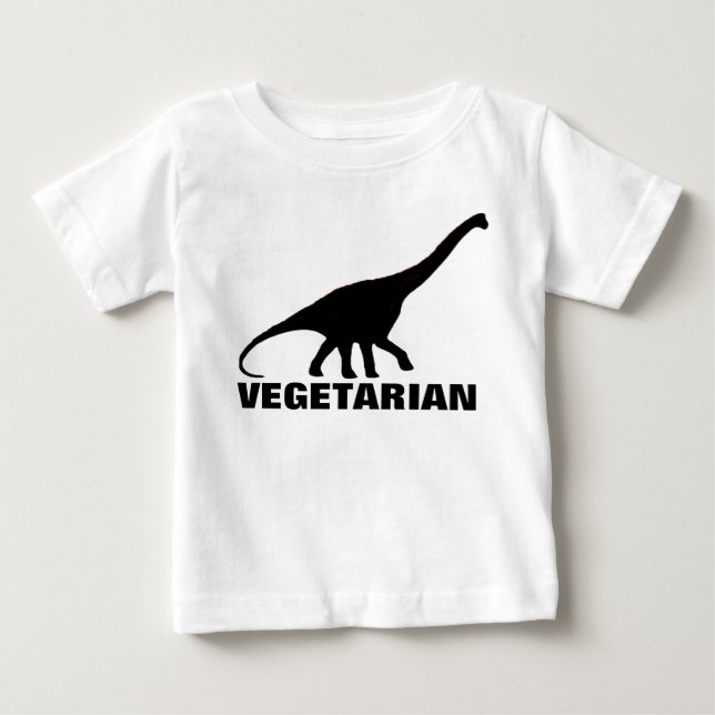 Dinosaur VEGETARIAN T-shirt (Front)