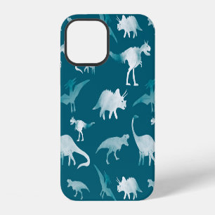 Dinosaur Watercolor: Textile Pattern iPhone 12 Case
