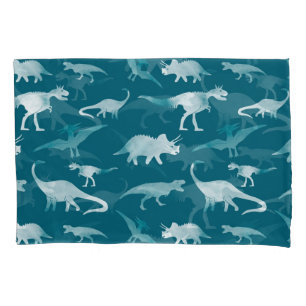 Dinosaur Watercolor: Textile Pattern Pillowcase