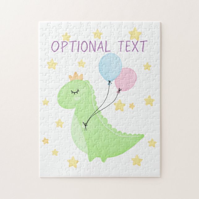 Dinosaur with Balloons  Jigsaw Puzzle (Vertical)