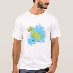 Dinosaur with Blue Paint T-Shirt