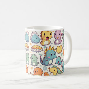 Dinosaur with Colorful Prehistoric• Fun Kids dino Coffee Mug