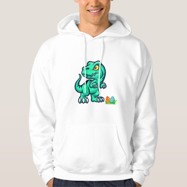 dinosaur with eggs hoodie (Front)