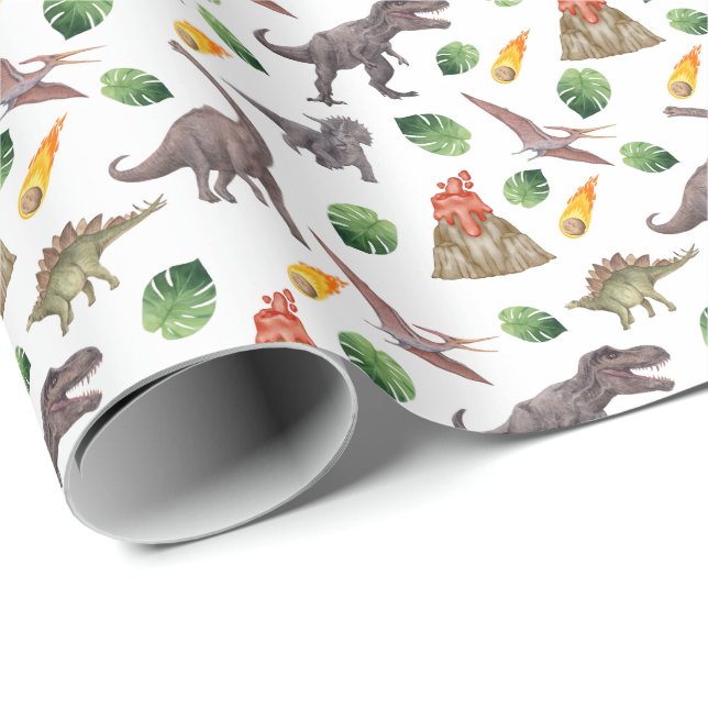 Dinosaur Wrapping Paper (Roll Corner)
